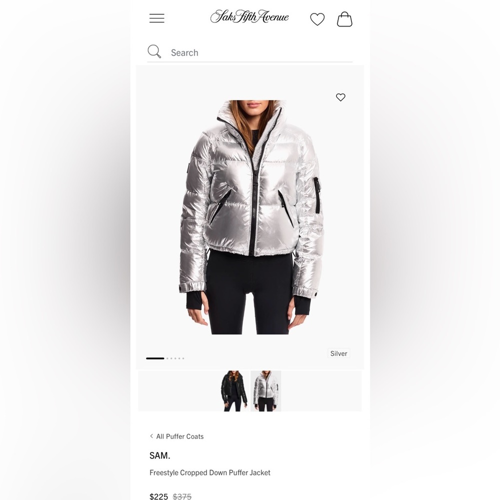 SAM FREESTYLE CROPPED DOWN PUFFER JACKET: SIZE SM… - image 2